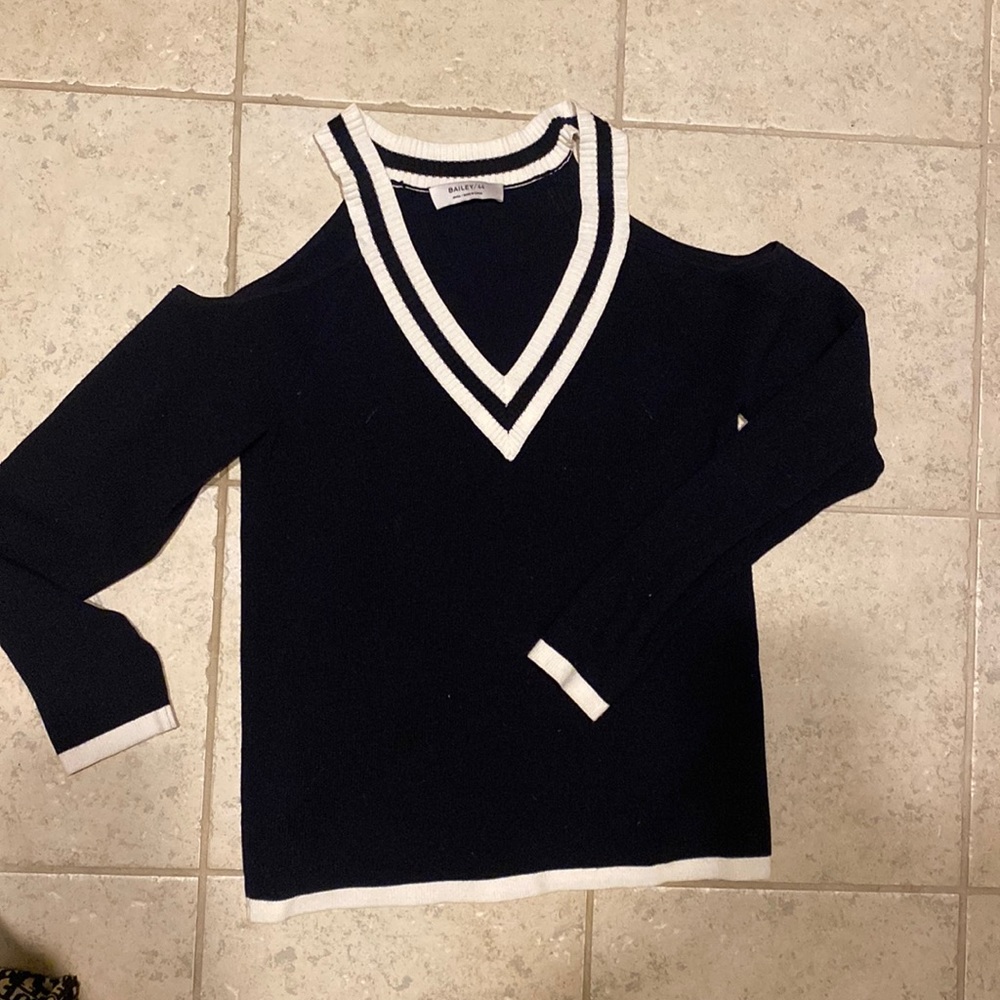 Bailey 44 shoulder cut out sweater